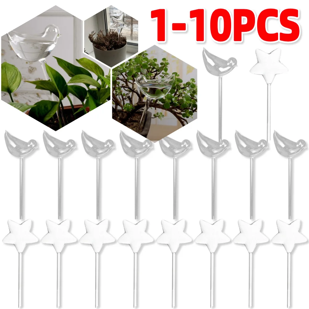 

1-10pcs Imitation Glass Bird Automatic Waterer Lazy Waterer Travel Dripper Lazy Waterer Circular Waterer