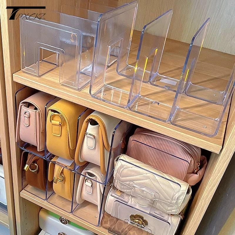 Handbag Storage Box Divider Shelf Bag Storage Rack Handbag Storage Wardrobe Storage Finishing Cabinet Partition Display Case