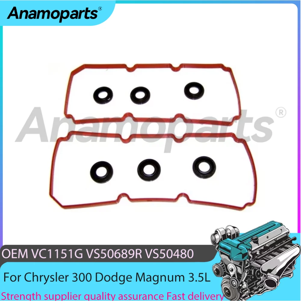 Kit de Juntas para Tapa de Válvulas de Motor 3.5 4.0 L GAS para Chrysler 300 Sebring VOLKSWAGEN Routan Dodge Magnum Charger 3.5 4.0L 07-11