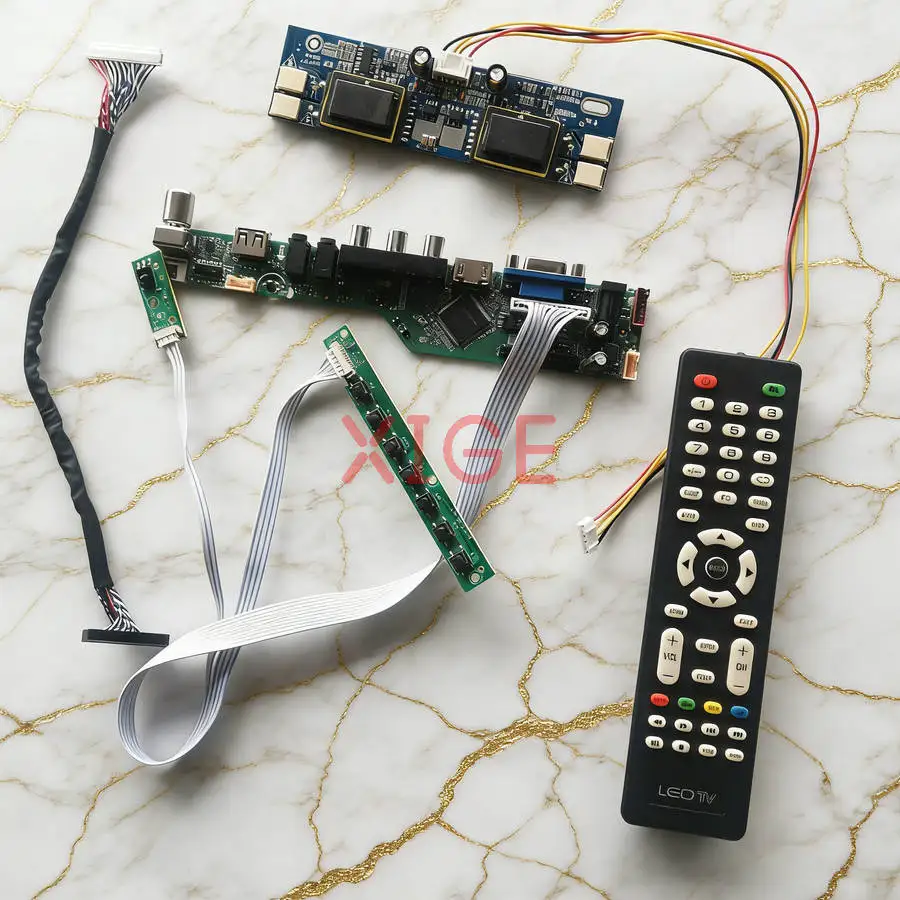 

Плата контроллера привода экрана подходит для QD19EL01 CLAA190EA03 TM190SX PM190SX 30-контактный LVDS 1280x1024 4CCFL 1280*1024 комплект USB+AV+VGA+HDMI