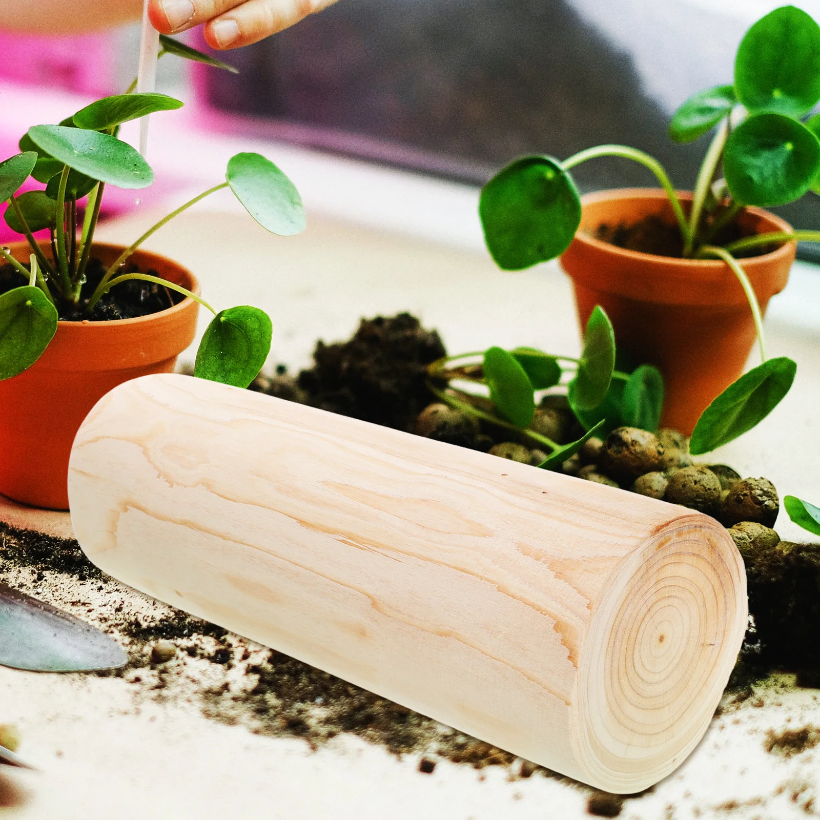 

Круглая деревянная ваза из коры, деревенское уличное украшение, декор для свадебной вечеринки, пень, сочный кашпо, поддельный держатель для пней, цветок