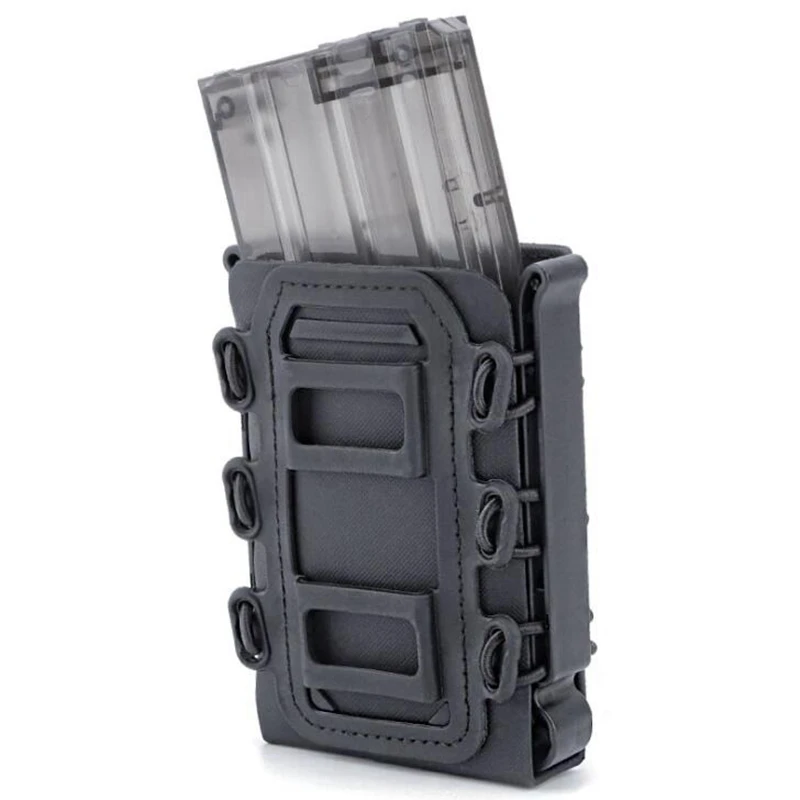 3Pcs Tactical Fast Mag TPR Flexible Molle Magazine Pouch Carrier for Ar15 M4 5.56/7.62 Mag Pouch Rifle Pistol Magazine Holder