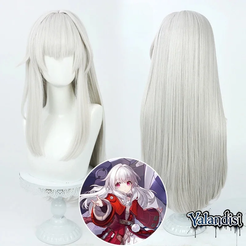 Yalandisi& Anime Honkai Star Rail Clara Cos Cosplay Wig Halloween Carnival Party Props Synthetic Hair Heat Resistant Fiber