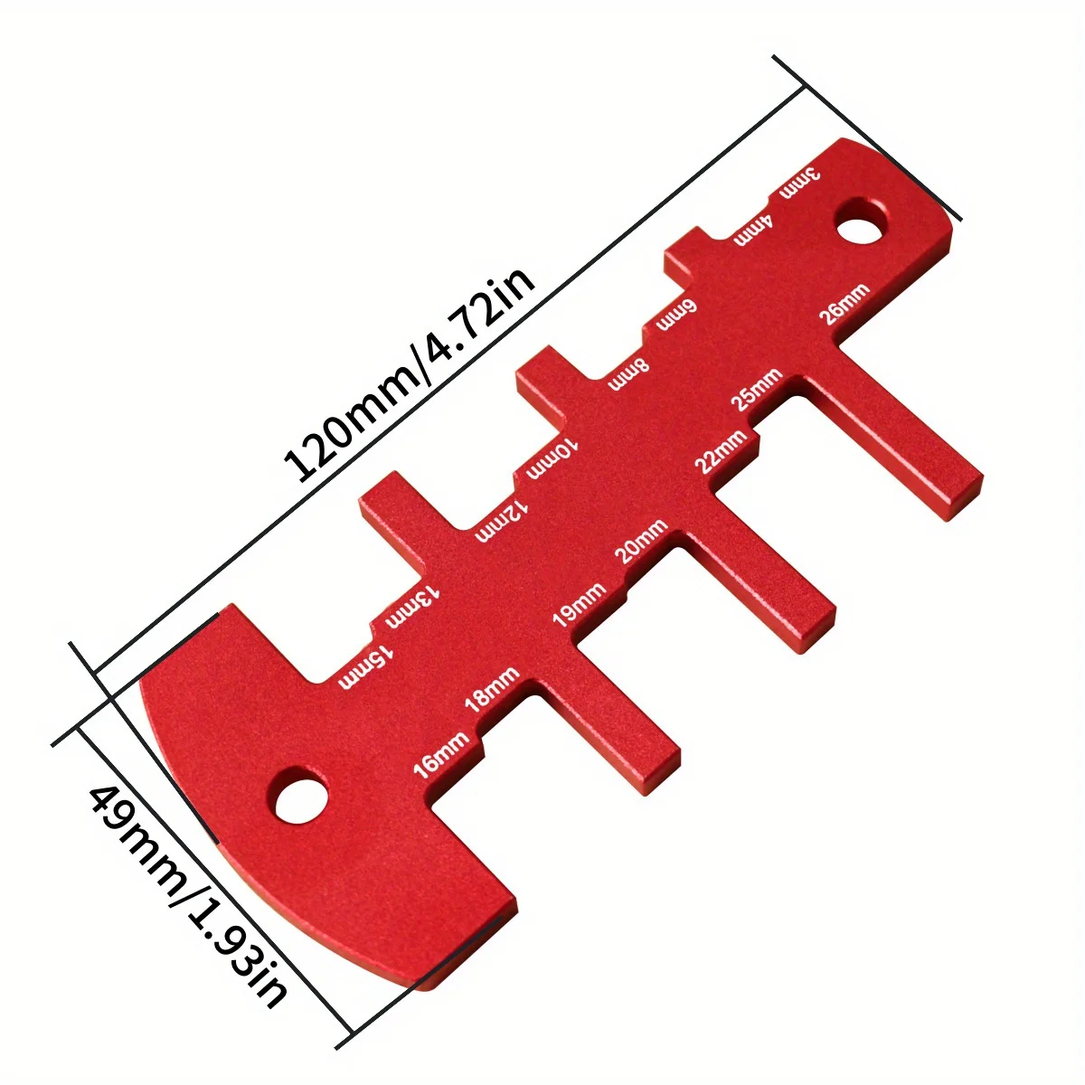 Measuring Tools Setup Cutting Blade From 3 To 26mm Table Saw Height Gauge, Aluminum Router Depth Gauge Tool for Router Table