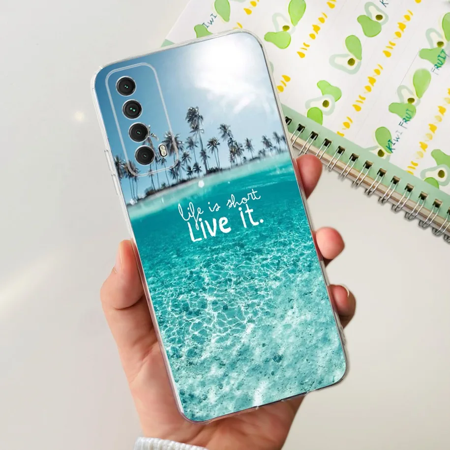 Per Huawei P Smart 2021 Case PPA-LX1 PPA-LX2 Cover trasparente Soft Clear Silicone Phone Fundas per Huawei Y7a P Smart 2021 Para