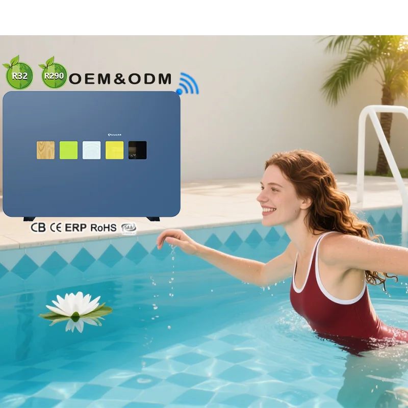 WIFI R32 Bomba De Calor Para Piscina Pool Heaters Heat Pump Inverter Pool Air Source Heat Pump For Swimming Pool