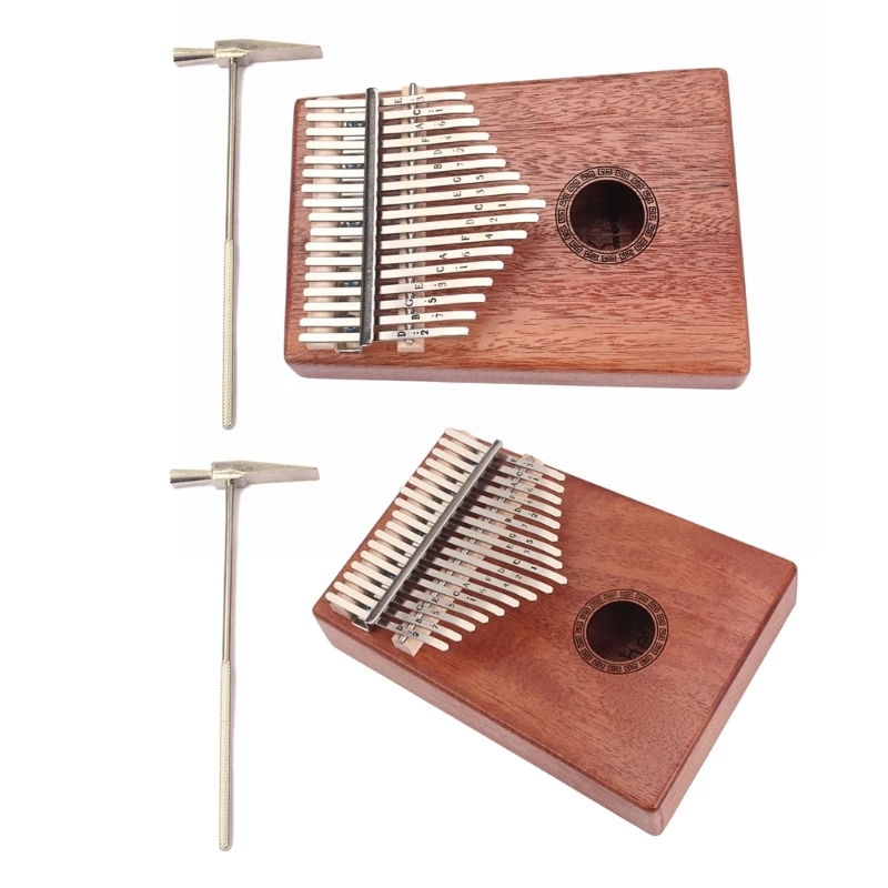 

Mini Kalimba Thumb Piano Portable 17 Keys Mini Kalimba for Kids, Adults & Beginners Finger Piano with Tuning Hammer