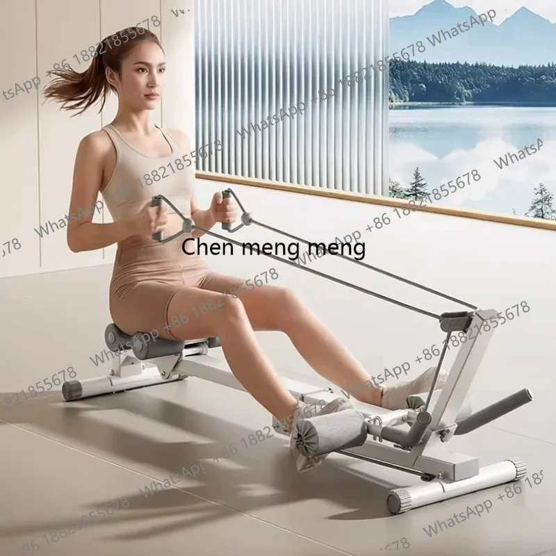 Rowing machine Household fitness four-in-one foldable aerobic fat burning multi-functional curling machine