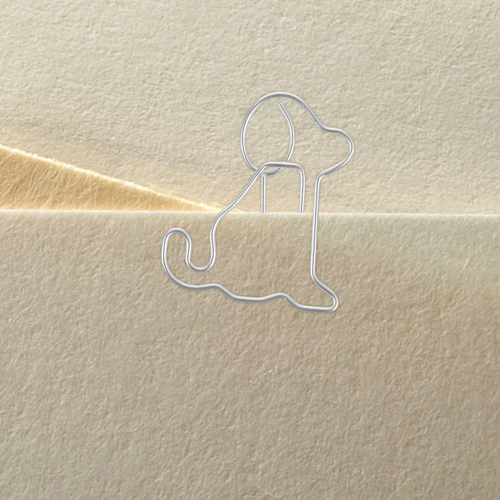 50-delige dierenpaperclip werkbladwijzers Golden Retriever clips metalen paperclips