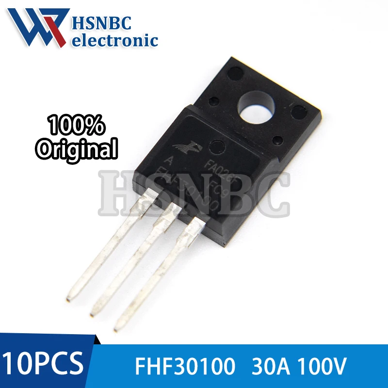10PCS FHF30100 FHF30100A 30100 TO-220F 30A 100V Schottky Diode 100% New Original
