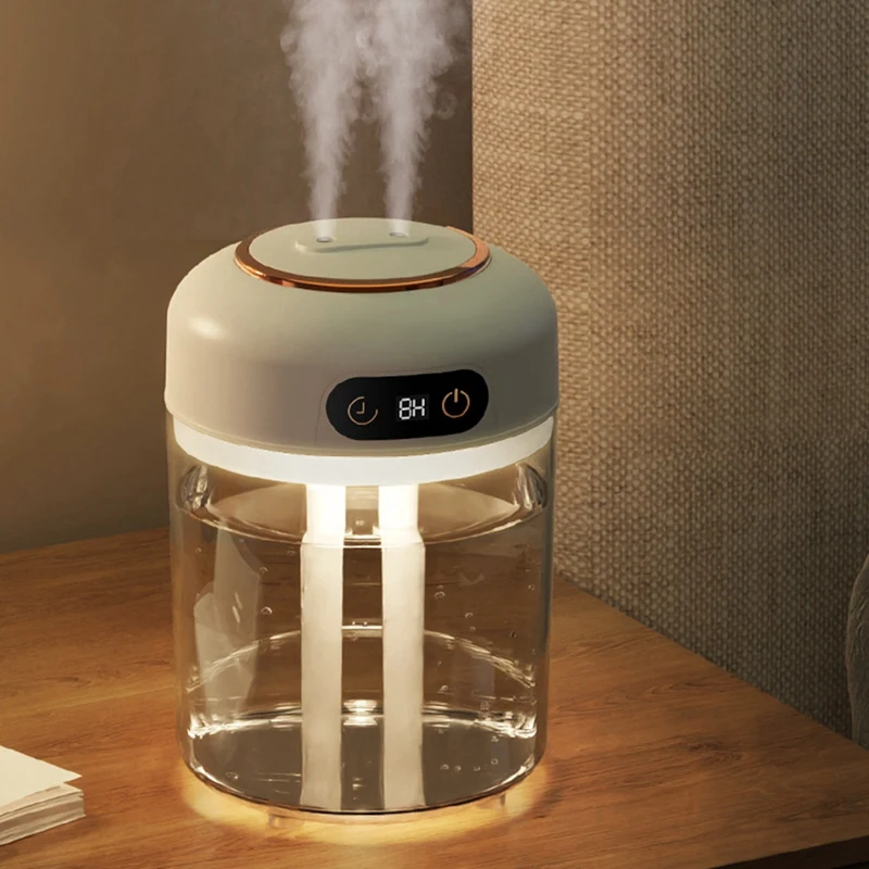 USB Humidifier Diffuser Cool Mist Humidifier With Atmosphere Light 4500Ml For Spa Home Office