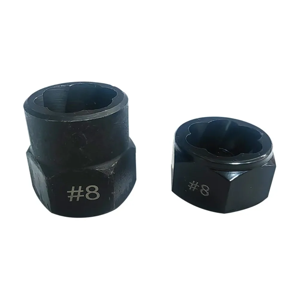 10PC Broken Nut Bolt Extractor Socket Head To Take Hexagonal Screw Tool Screws Remover Threading Tool Kit Black Nuts Set