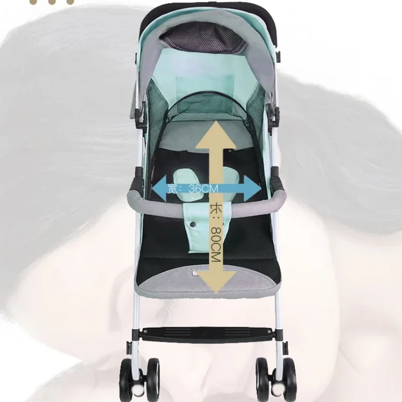 74 Twin Baby Stroller - Ultra-Light, Foldable, Portable Double Stroller, Convertible Seat and Recline, Compact Double Pram.