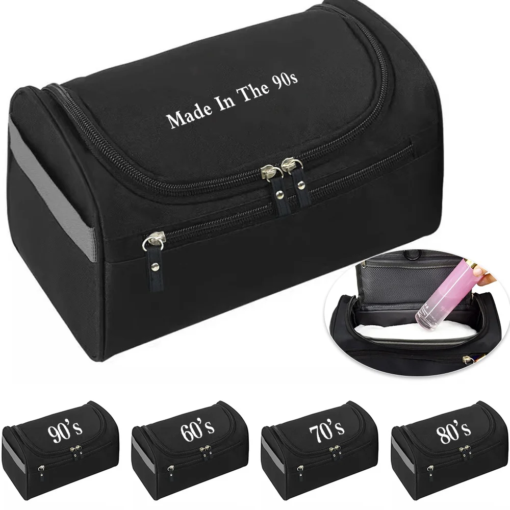 

2023 Unisex Travel Cosmetic Bag Makeup Beauty Case Make Up Organizer Toiletry Bags Kits Storage Hanging Wash Pouch Years Series