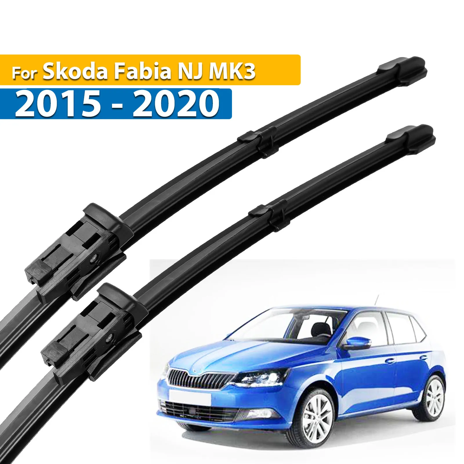 Erick\'s Wiper LHD Front Wiper Blades For Skoda Fabia MK3 2015 - 2020 Windshield Windscreen Clean Window Car Rain Brushes 24\