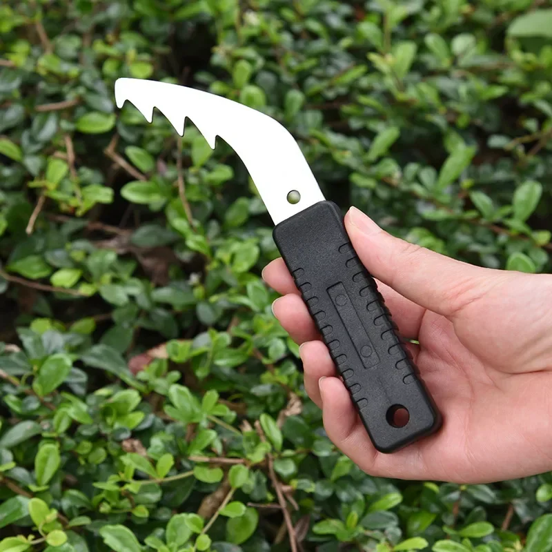 Convenient Fast Handy Weeding Sickle Stainless Steel Gardening Knife Garden Manual Weeding Tool Household Accessories Grass Hook