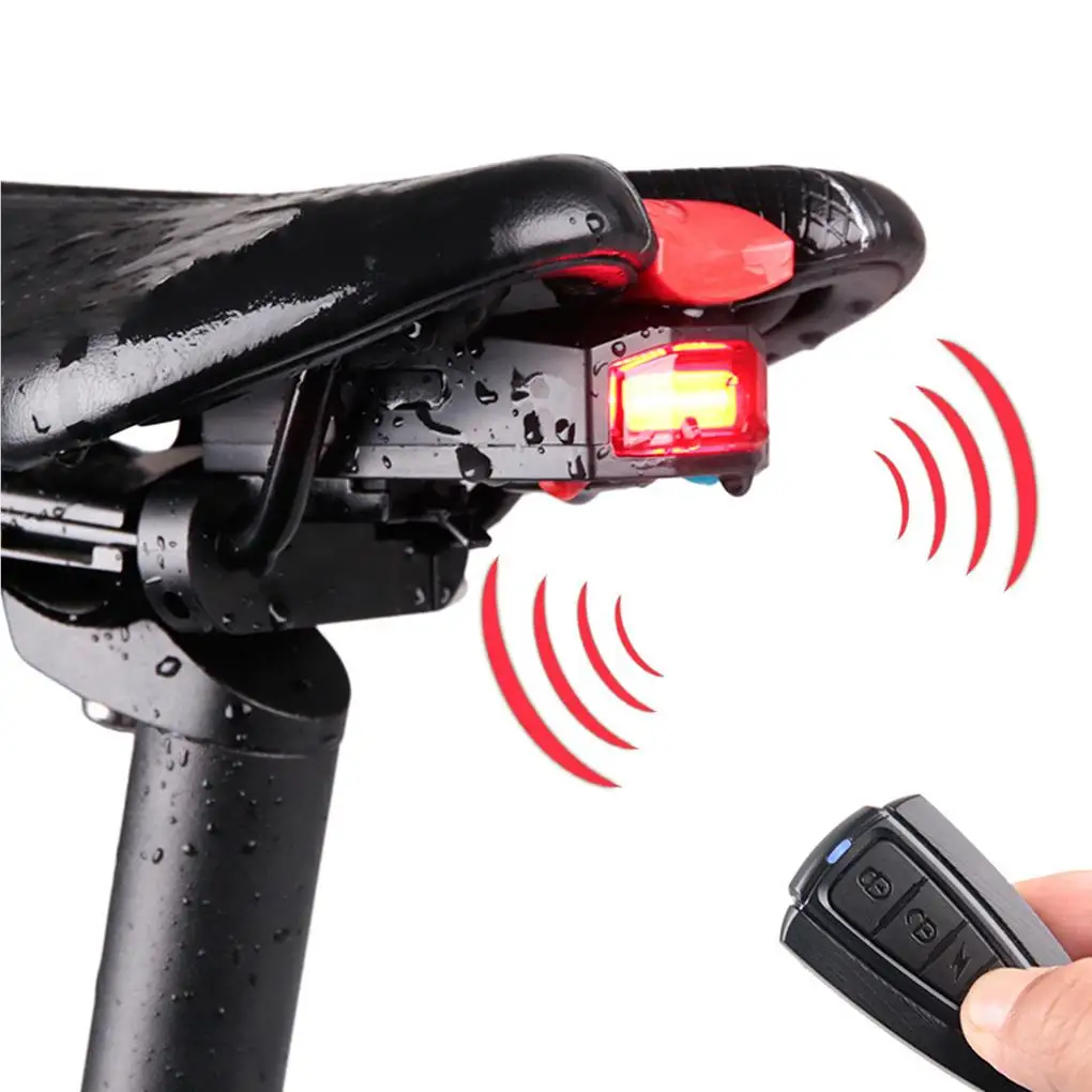 Wireless Electric Cycling Bell Controller Light Bicycle Alarm Light Cycling Taillight Horn Anti-Theft Remote Controller