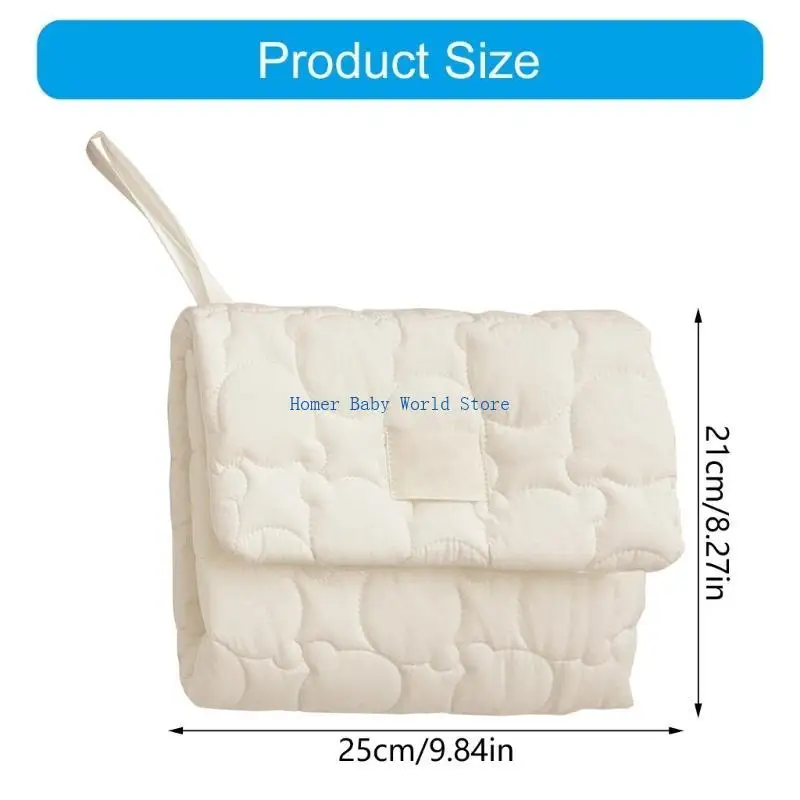 وسادة تغيير الحفاضات للأطفال من B2QD مناسبة للسفر، بساط ناعم قابل للطي مع قدرة امتصاص عالية #6