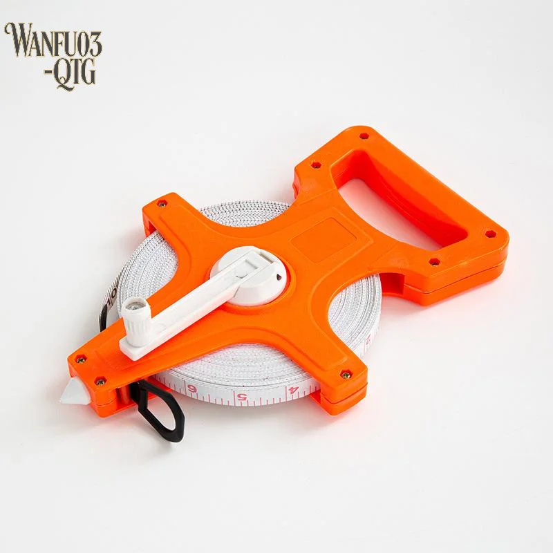 Hot Sale 1Pcs Impact Resistant Plastic Measure Tools 20/30/50/100m Meter Open Reel Fiberglass Tape Measure Inch Metric Scale