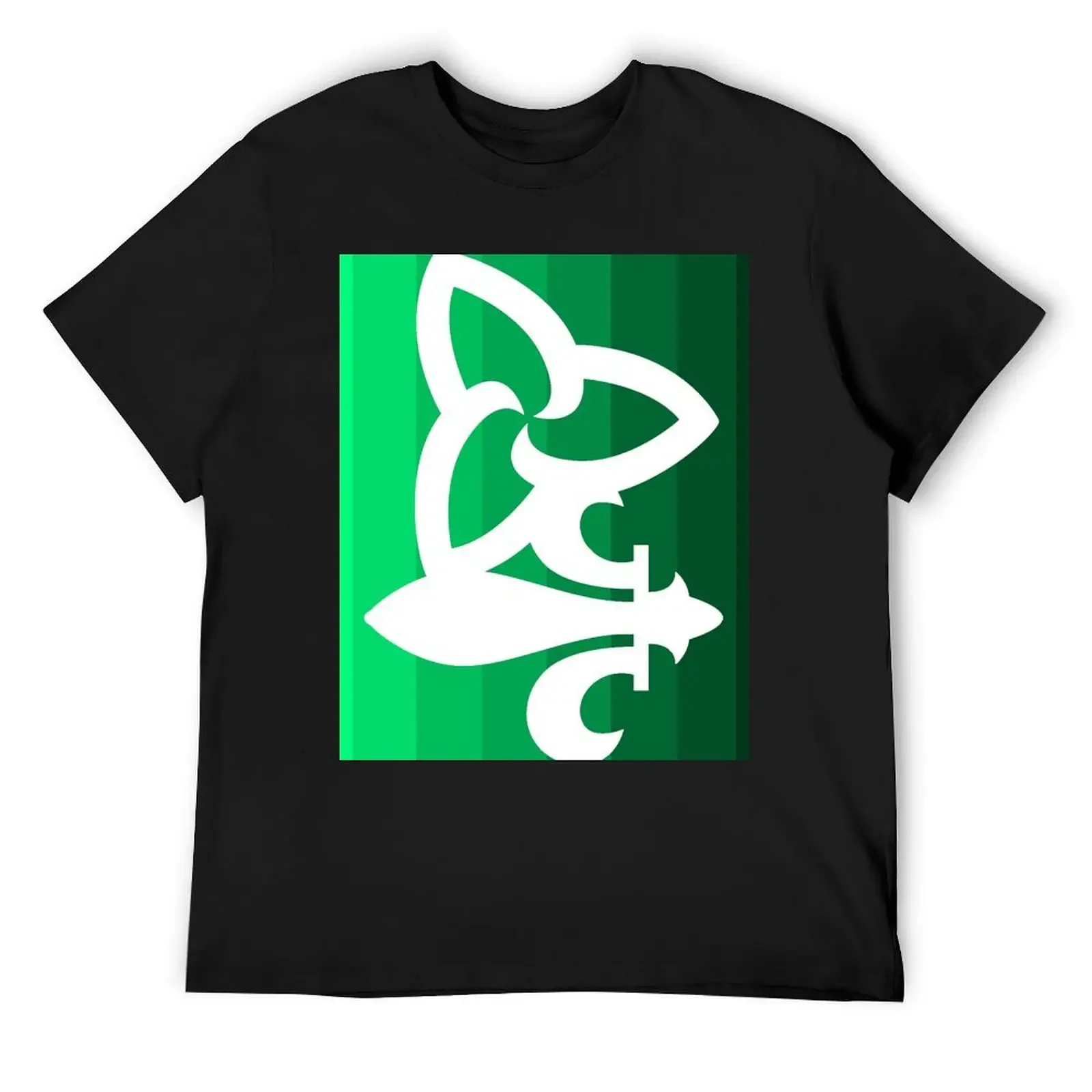 Franco-Ontarian Abstract Design (on a gradated green background) T-Shirt man clothes graphics cute clothes designer t shirt men