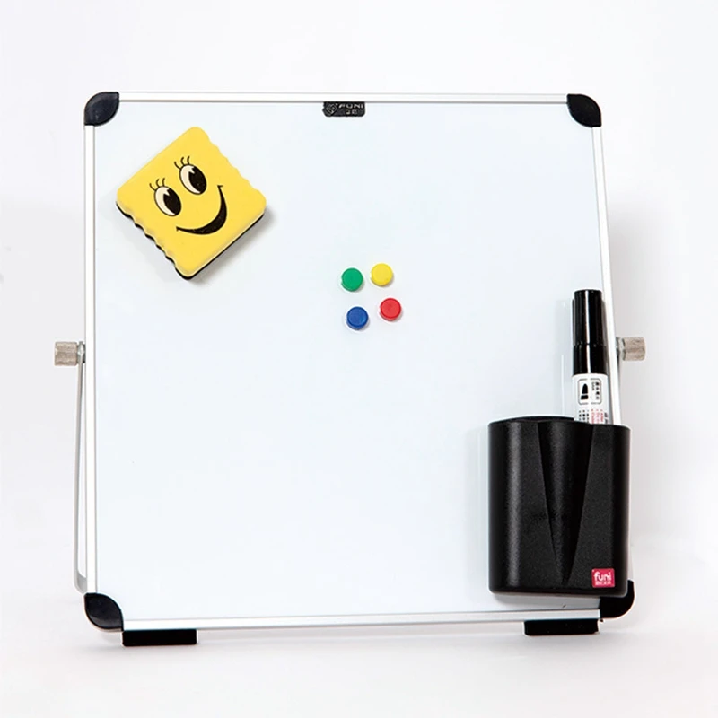 Heiße kleine Desktop-Trocken lösch brett tragbare kleine magnetische doppelseitige Whiteboard-Staffelei für Kinder zu tun Liste Whiteboard für zu Hause