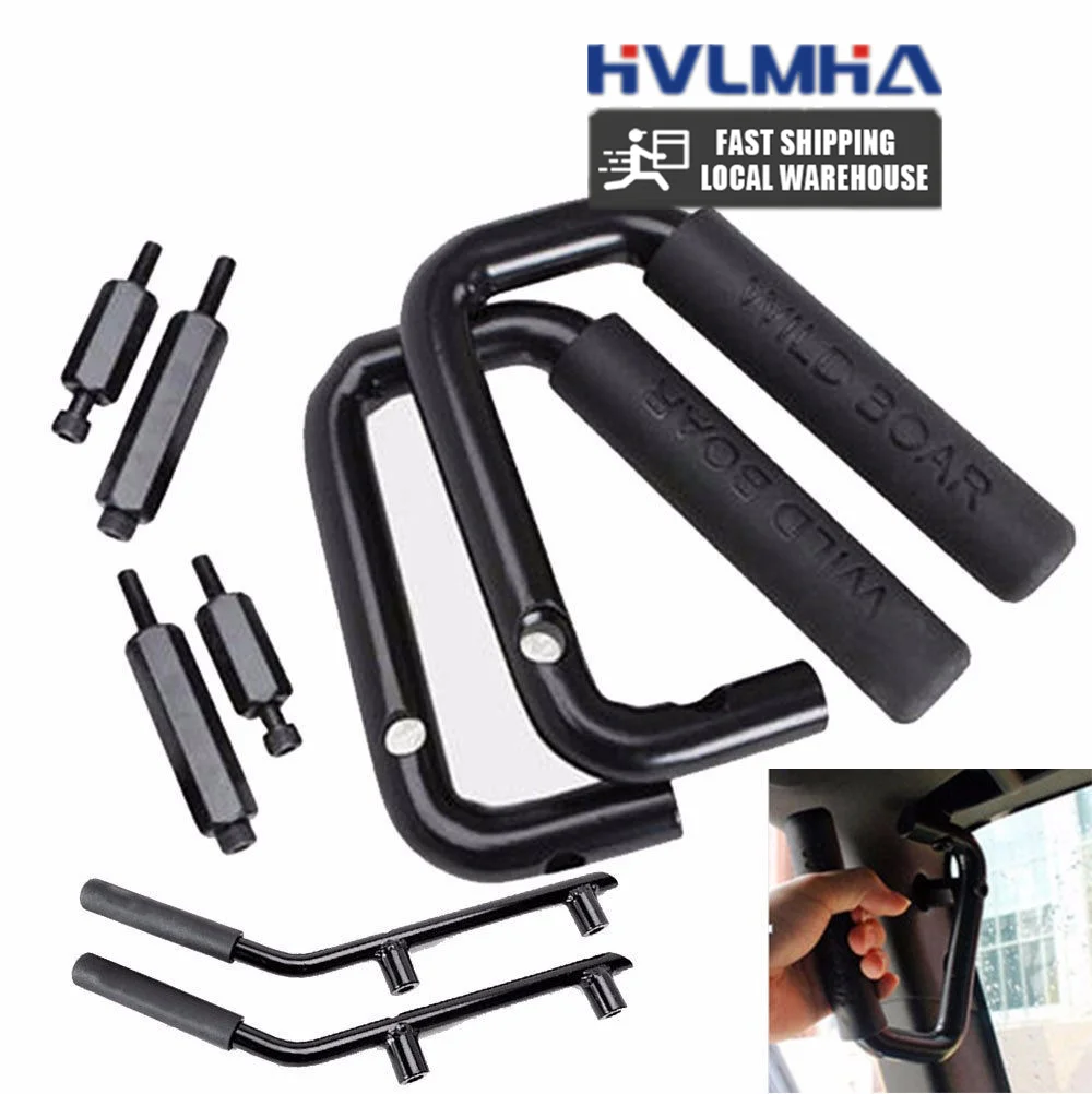 Rear & Front Grab Bar Steel Grab Handles FOR 2007 2008 2009 2010 2011 2012 2013 2014 2015 2016 2017 2018 Jeep Wrangler JK 4 Door