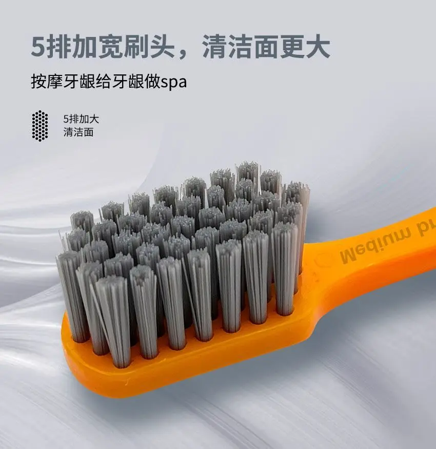 3 classic soft-bristled toothbrushes for household cleaning, antibacterial, deep antibacterial upgrade