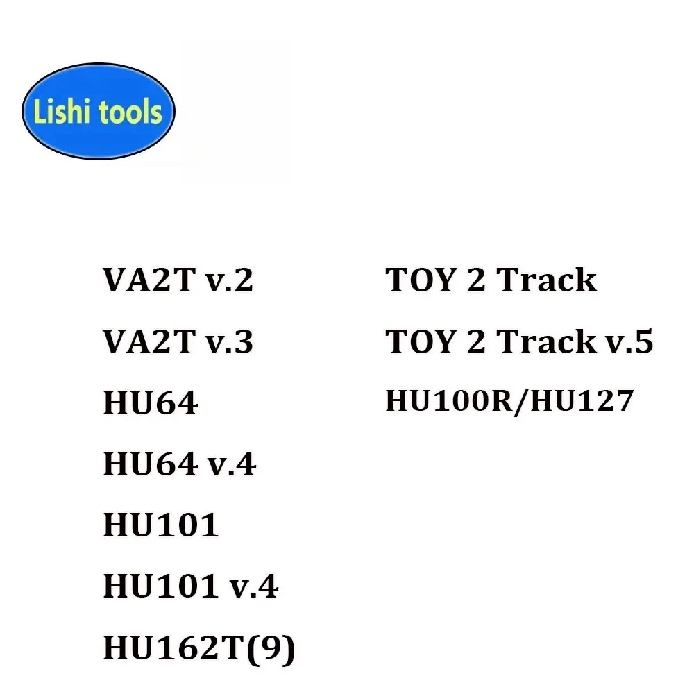 LiShi 2 in 1 VA2T v.3/v.2 HU162T(9) v.2 TOY 2 Track v.5 HU64 HU64v.4 HU101v.4 HU127 HU100R Locksmith Tools