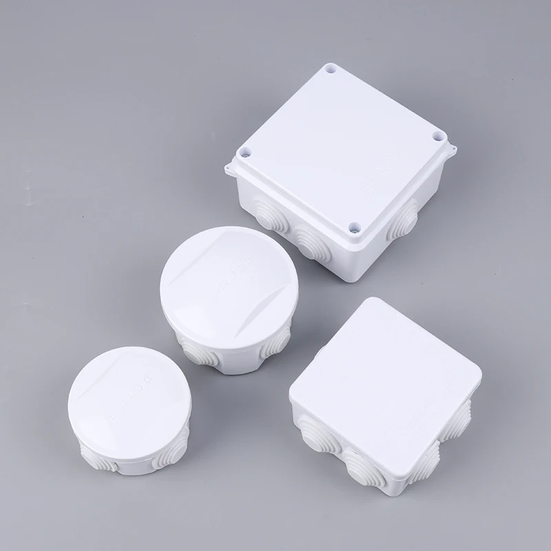 White Connection Cable Branch DIY Waterproof IP65 Power Case Junction Box Indoor Wire Shell Electric Control Boxes