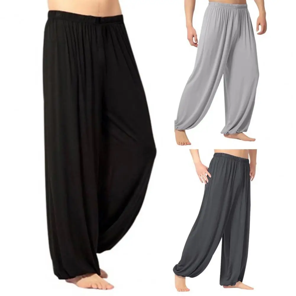 

Women Men Pants Modal Yoga Loose Long Pants Belly Dance Boho Sports Wide Trousers Quick Dry Sweatpants Yoga Clothing