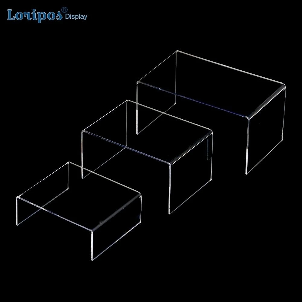 3pcs/lot Clear Acrylic Shoe Display Rack Holder Wallet Rack Jewelry Display Stand U Acrylic Stand Display Shelf Handbag Holder