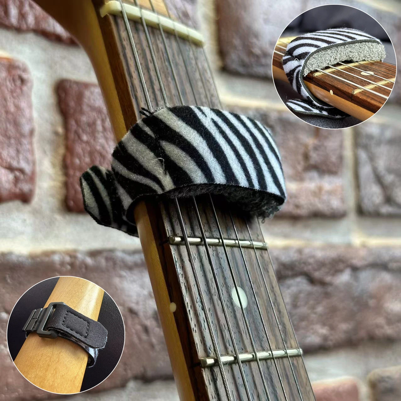 Gitarren-Bundsaiten, stummgeschalteter Riemen, Geräuschdämpfer, geräuschlose Wraps, Strahlband für Gitarren, Bass, Ukulele, Saiteninstrumente, Teile und Zubehör – Detail 10