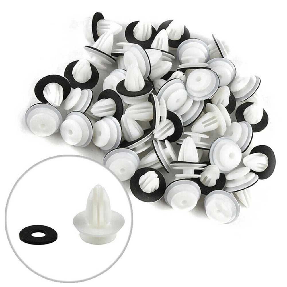 

50PCS Car Door Panel Clips With Seal Ring Fastener Rivet Bumper Clip Retainer for BMW M3 M5 Z3 X5 E34 E36 E38 E39 E46 Car Parts