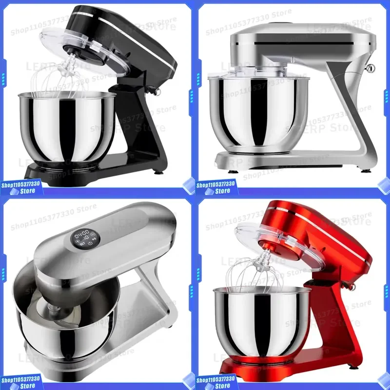 10L Vertical Dough Mixer Household Kitchen Food Processor For Bakery Cake Making Machine With LED Display Professional Grade