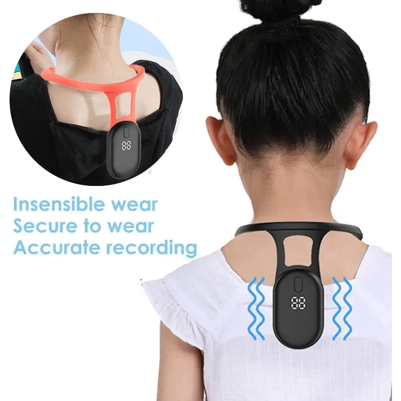 Portátil Ultrasonic Pescoço Massager, Body Sculpting Instrumento, LCD inteligente, sentado postura lembrete, linfático, calmante