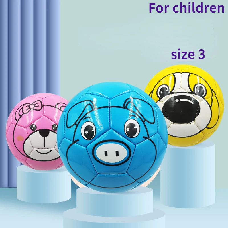 Kindergarten Soccer Children's Football No. 3 Machine-sewn PVC Baby Color Thickened Cartoon Ball Small Football