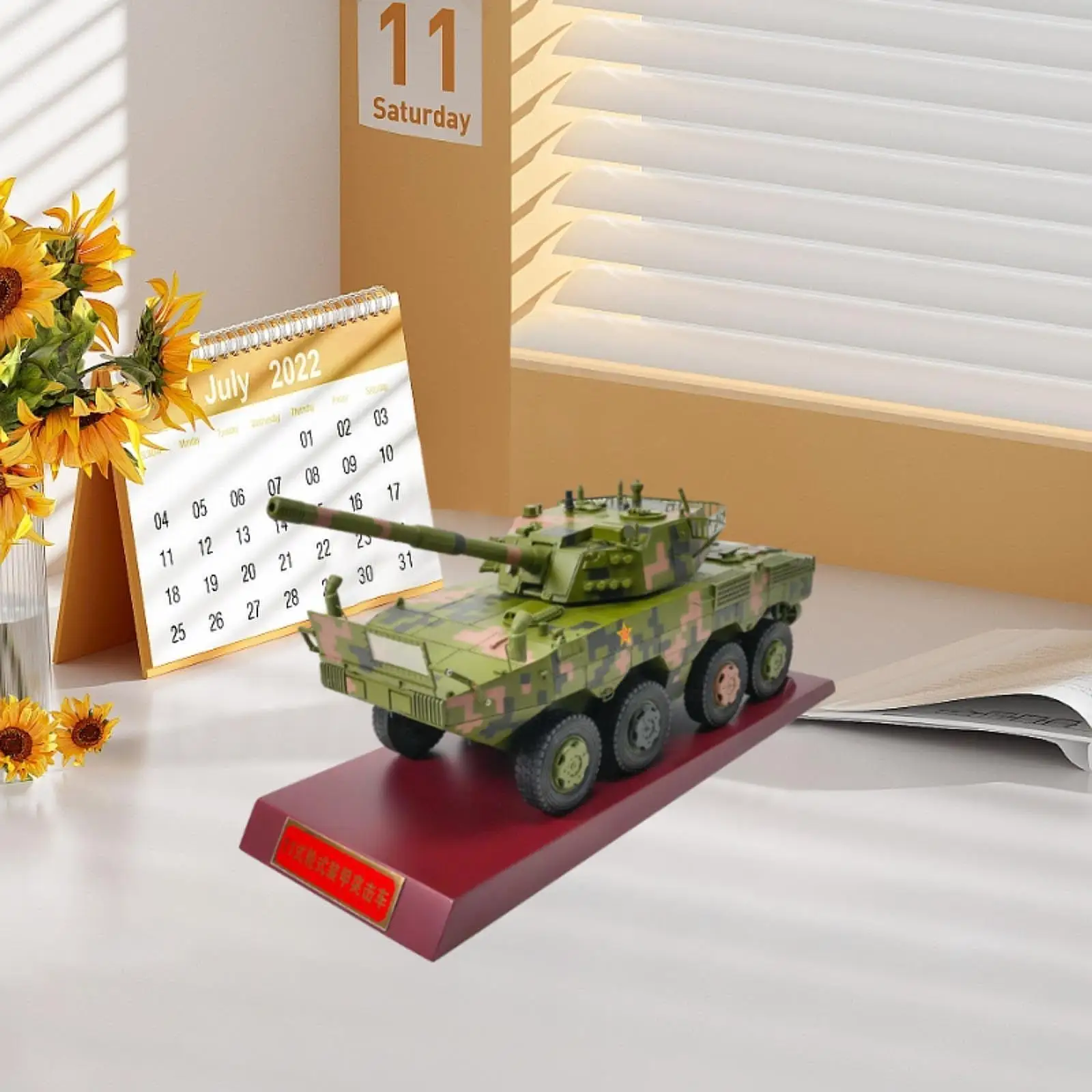 1/26 Tabletop Decor Display Keepsake blindato veicolo da combattimento Main Battle Tank Toy Collection per bambini adulti bambini ragazzi regalo