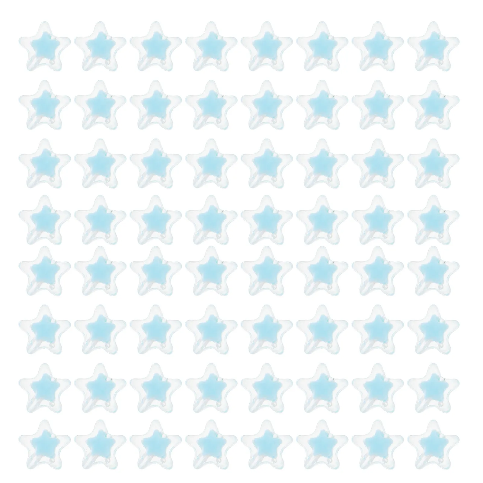 

100Pcs Beads Jewelry Making Material Acrylic Star Shape Loose Star Charms DIY Craft Supplies for Bracelets Necklaces Earrings