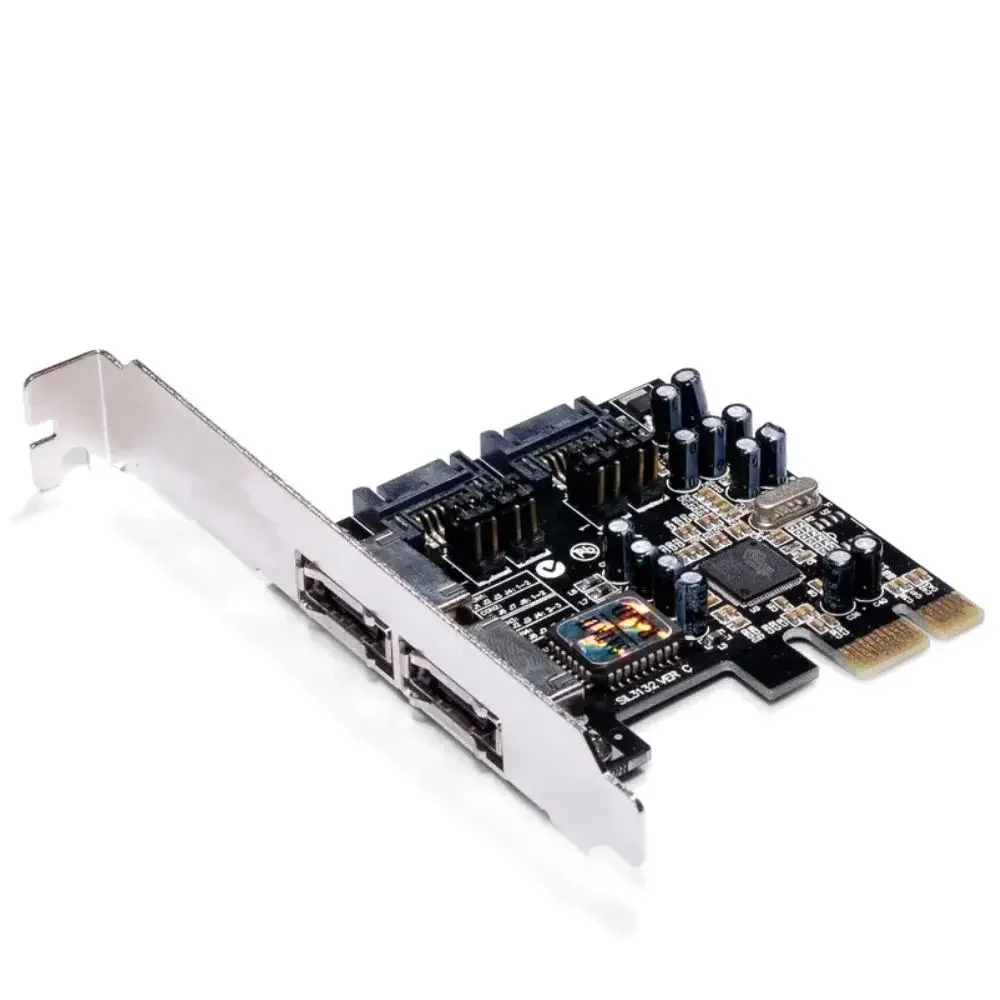 PCIE Chip SiliconImage Sil3132 ATA host controller SATA RAID Desktop Hard Drive Expansion Card ST511 SATA Adapter 3000MBS