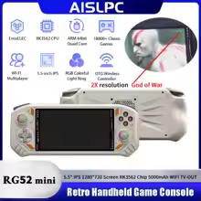 Aislpc rg52 mini console de jogos portátil 5.5 