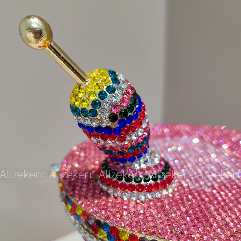 Alizekerr Goblet Diamond Evening Bags Women Boutique Unique Bling Rhinestone Metallic Clutch Purses And Handbags Wedding Party - view 5