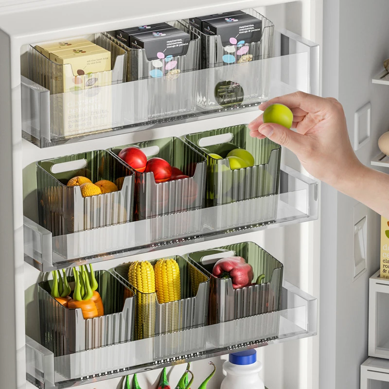 Refrigerator Food Fresh Storage Box Fridge Side Door Fruit Vegetable Spice Food Case Container Kitchen Organizer Storage Boxs