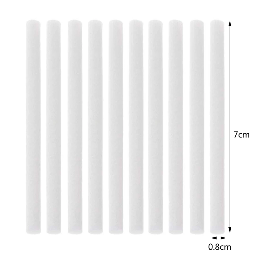 50-Pack Car Diffuser Sponges Refill Sticks Humidifier Filter Wick Replacement Absorbent Sponge Sticks 2.75 x 0.31 Inch for Ca