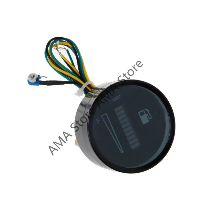 X7JF 52 مم مقياس الوقود قطره قياس مستوى الوقود بمستوى الوقود مع أداة تعديل السيارات الإضاءة الخلفية