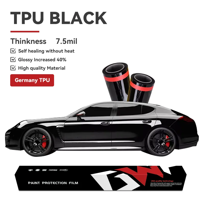 TPU BLACK 7.5mil Super Hydrophobic clear Ppf Tpu Paint protection Car Tpu Film Protective Car Ppf Film