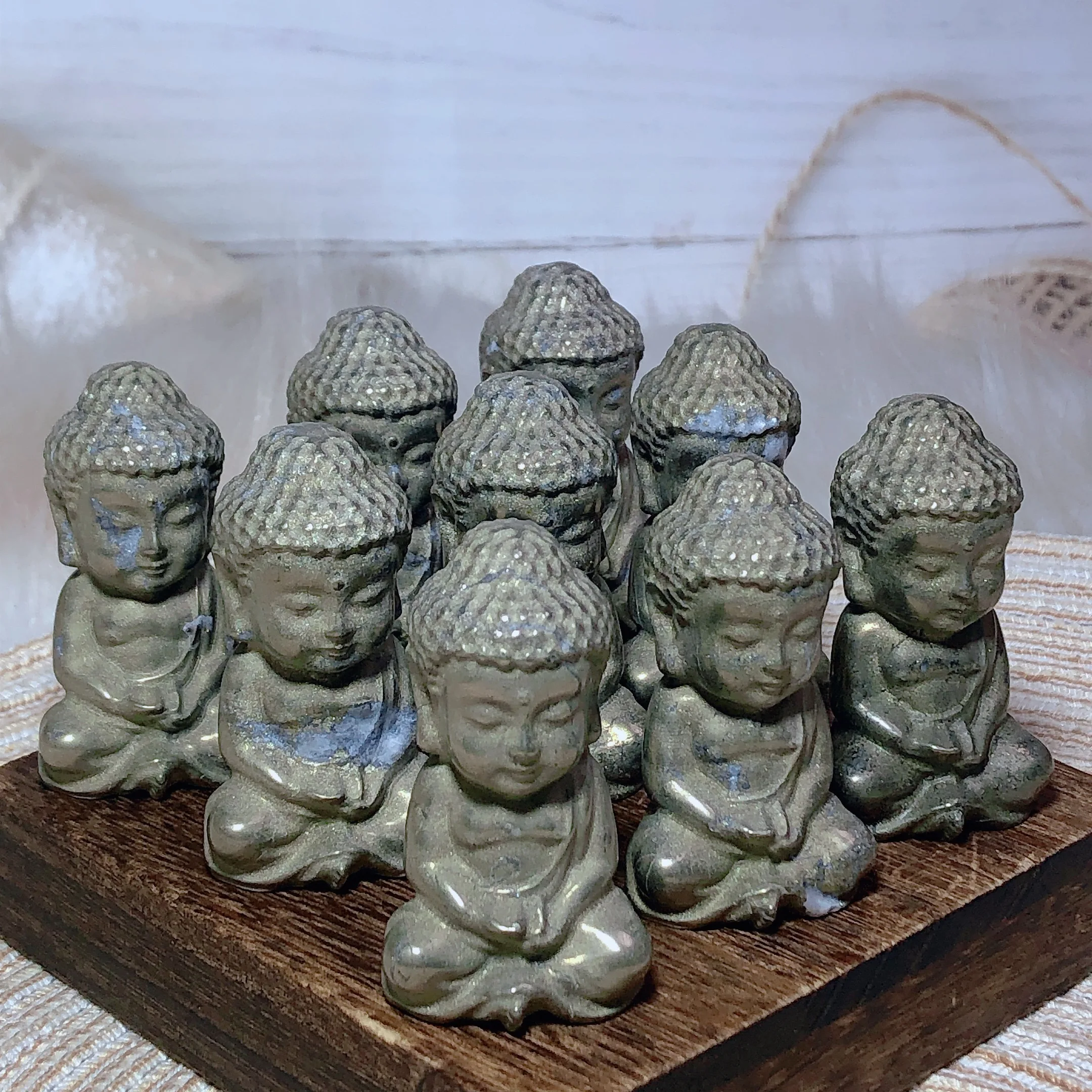 Healing High Quality Pyrite Buddha Natural Carved Crystals Home Decorations Stone Jewelry Room Decor Gift Gemstones Mineral - Image 4