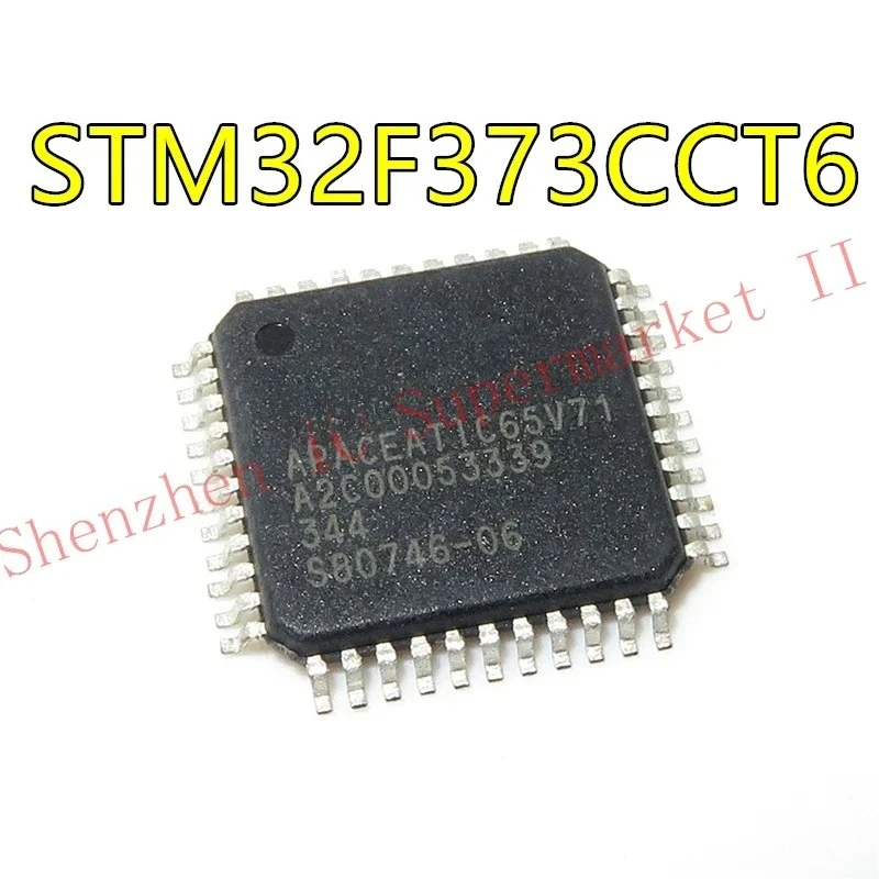 STM32F373CCT6  QFP   ARM Cortex-M4 32b MCU+FPU, up to 256KB Flash+32KB SRAM timers, 4 ADCs (12/16-bit), 3 DACs,comp. operation