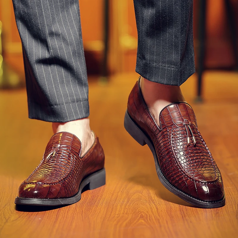 

Summer Men's New Lefu Shoes with Tassel Formal Business Simplicity and Lightweight Italian Original Fashion Shoes