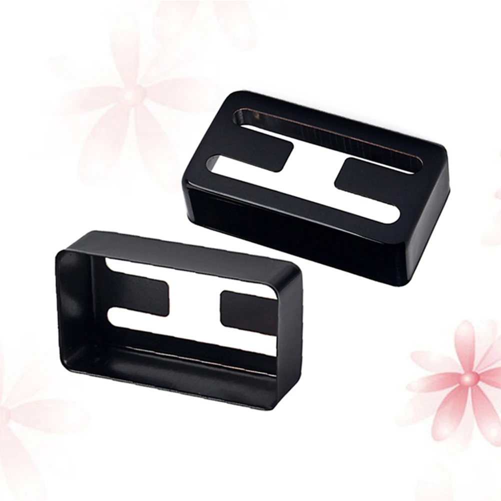 

2 Pcs Copper Shell Pickup Cover Guitar Accessory Hole Humbucker Durable Metal DIY Parts