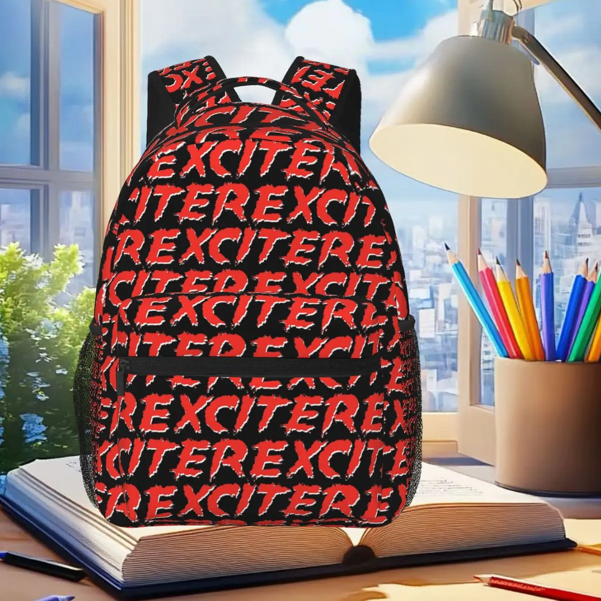 

Exciter Speed Metal Band Canadian Backpack Student Boys Girls BookBag Children School Bag Computer Shoulder Bags for Men Women